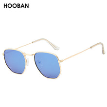Load image into Gallery viewer, HOOBAN Vintage Metal Men Women Sunglasses Classic  Hexagon Male Sun Glasses Driving Eyewear Oculos De Sol UV400