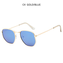 Load image into Gallery viewer, HOOBAN Vintage Metal Men Women Sunglasses Classic  Hexagon Male Sun Glasses Driving Eyewear Oculos De Sol UV400