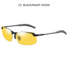 Load image into Gallery viewer, HOOBAN Vintage Photochromic Sunglasses Men Rectangle Polarized Sun Glasses Male Driving Chameleon Eyewear Night Vision