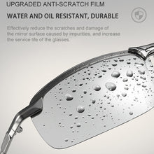 Load image into Gallery viewer, HOOBAN Vintage Photochromic Sunglasses Men Rectangle Polarized Sun Glasses Male Driving Chameleon Eyewear Night Vision