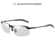Carica l'immagine nel visualizzatore di Gallery, HOOBAN Vintage Pochromic Sunglasses Men  Rectangle Polarized Sun Glasses Male Driving Chameleon Eyewear Night Vision