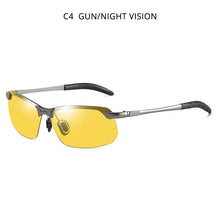 Load image into Gallery viewer, HOOBAN Vintage Photochromic Sunglasses Men Rectangle Polarized Sun Glasses Male Driving Chameleon Eyewear Night Vision