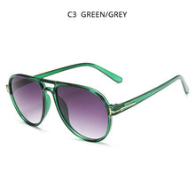 Load image into Gallery viewer, HOOBAN Vintage Pilot Style Sunglasses Men Stylish Brand Design Driving Sun Glasses Male Retro Big Frame Shade Eyeglasses