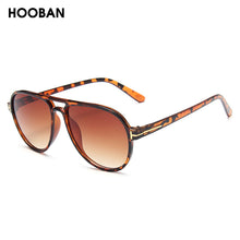Load image into Gallery viewer, HOOBAN Vintage Pilot Style Sunglasses Men Stylish Brand Design Driving Sun Glasses Male Retro Big Frame Shade Eyeglasses