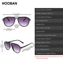 Load image into Gallery viewer, HOOBAN Vintage Pilot Style Sunglasses Men Stylish Brand Design Driving Sun Glasses Male Retro Big Frame Shade Eyeglasses