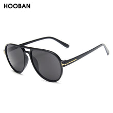 Load image into Gallery viewer, HOOBAN Vintage Pilot Style Sunglasses Men Stylish Brand Design Driving Sun Glasses Male Retro Big Frame Shade Eyeglasses
