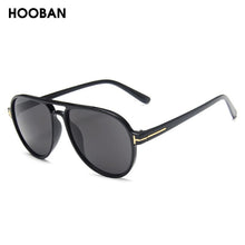 Load image into Gallery viewer, HOOBAN Vintage Pilot Style Sunglasses Men Stylish Brand Design Driving Sun Glasses Male Retro Big Frame Shade Eyeglasses