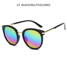 Load image into Gallery viewer, HOOBAN Vintage Round Women Sunglasses Big Black Sun Glasses For Female  Eyewear Shade UV400