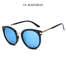 Load image into Gallery viewer, HOOBAN Vintage Round Women Sunglasses Big Black Sun Glasses For Female  Eyewear Shade UV400