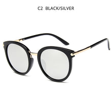 Load image into Gallery viewer, HOOBAN Vintage Round Women Sunglasses Big Black Sun Glasses For Female  Eyewear Shade UV400