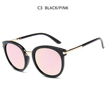 Load image into Gallery viewer, HOOBAN Vintage Round Women Sunglasses Big Black Sun Glasses For Female  Eyewear Shade UV400