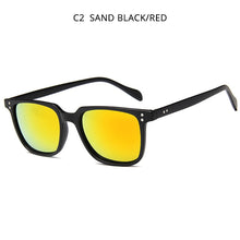 Load image into Gallery viewer, HOOBAN Vintage Square Men Sunglasses Classic Black Driving Sun Glasses Male  Shade Mirror Eyewear UV400