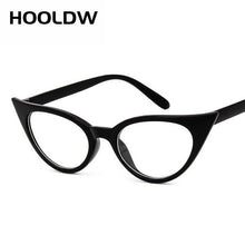 Load image into Gallery viewer, HOOLDW Cat Eye Glasses Frame Women Brand Designer Cat eye Optical Eyeglasses Ladies Retro Clear Eyewear