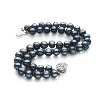 Carica l'immagine nel visualizzatore di Gallery, Handpicked High Quality Cultured Pearl Bracelet Double Bracelet For Women Girl
