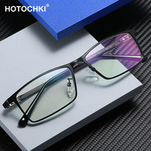 Carica l&#39;immagine nel visualizzatore di Gallery, HOTOCHKI  Eye Glasses Frames for Men Optical Glasses Myopia Glasses Mens Eyeglasses Blue Light Blocking Glasses