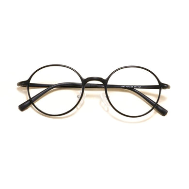 HOTOCHKI Men and Women Oval Flat Eyeglasses Lightweight Plastic Steel Spectacles Frames Spring Spectacle Frame