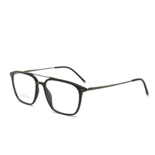 Load image into Gallery viewer, HOTOCHKI Men and Women Square Flat Eyeglasses Lightweight Plastic Steel Spectacles Frames Double Beam Spring Spectacle Frame