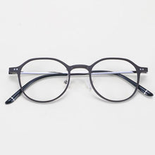 Load image into Gallery viewer, HOTOCHKI Men and Women Vintage Flat Eyeglasses Lightweight Plastic Steel Spectacles Frames Spring Spectacle Frame