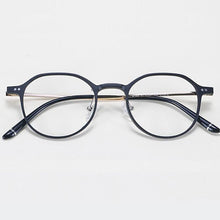 Load image into Gallery viewer, HOTOCHKI Men and Women Vintage Flat Eyeglasses Lightweight Plastic Steel Spectacles Frames Spring Spectacle Frame