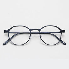 Load image into Gallery viewer, HOTOCHKI Men and Women Vintage Flat Eyeglasses Lightweight Plastic Steel Spectacles Frames Spring Spectacle Frame