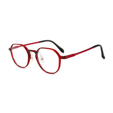 Load image into Gallery viewer, HOTOCHKI Unisex Plastic Steel Polygonal Eyeglasses frames Flat Glasses Lightweight Frame Women Men