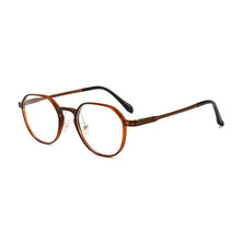 Load image into Gallery viewer, HOTOCHKI Unisex Plastic Steel Polygonal Eyeglasses frames Flat Glasses Lightweight Frame Women Men