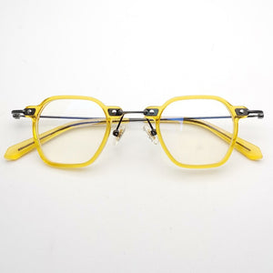 HP 504 Yellow Acetate Reading Glasses 2023 Optical Frames Women Woman Spectacle Eyewear Man Male Myopia Prescription Lens