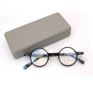HP238 Acetate Glasses Frame Men Women Handmade Vintage Round 2023 Optical Myopia Prescription Eyeglasses Retro Clear Eyewear