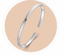 Carica l'immagine nel visualizzatore di Gallery, 999 sterling silver jewelry bracelet female pure silver lady brief open adjustable women bracelet fine jewelry