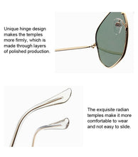 Load image into Gallery viewer, Small Polygonal Metal Sunglasses Women Brand Designer Vintage Sun Glasses Female Oval Retro Eyewear UV400