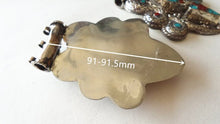 Load image into Gallery viewer, TBP699 Tibetan Dragon Amulet Copper Inlaid Big Pendants Double Dragons