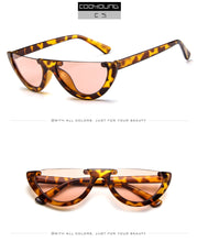Load image into Gallery viewer, Fashion Cat Eye Style Half Rimless Frame Sunglasses Women Brand Design Gradient Sun Glasses Oculos De Sol