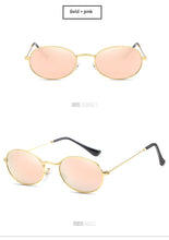 Load image into Gallery viewer, Small Oval Mirror Sunglasses For Women Luxury 2022  Men Brand Designer Eyewear Shades Ladies Alloy Sun Glasses UV400 Eyeglasses