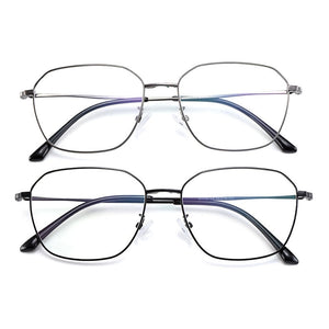 Gmei Optical Men Square Titanium Alloy Glasses Frame Ultralight Polarized Clip on Sunglasses Women Optical Eyewear S9334