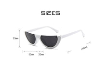 Load image into Gallery viewer, Fashion Cat Eye Style Half Rimless Frame Sunglasses Women Brand Design Gradient Sun Glasses Oculos De Sol