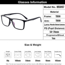 Carica l&#39;immagine nel visualizzatore di Gallery, Gmei Optical Stylish Ultralight TR90 Rectangular Full Rim Optical Glasses Frames For Men Women Myopia Presbyopia Oculos M5097