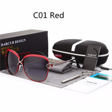 Load image into Gallery viewer, Polarized Ladies Sunglasses Women Gradient Lens Round Sun Glasses Square Luxury Brand Oculos Lunette De Soleil Femme