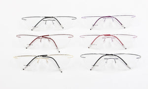 Rimless Glasses Frame Women Titanium Ultralight Eyeglasses Prescription Frameless Cat Eye Eyewear Myopia Optical Frame