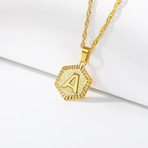 Minimalism Initial Letter Necklaces For Women Boho Jewellery Stainless Steel Alphabet Pendant Necklaces Best Friend Gifts Bff