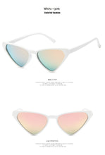 Load image into Gallery viewer, Black Cateye Sun Glasses For Women  2022 Vintage Triangle Cat eye Sunglasses Designer Shades  Glasses UV400