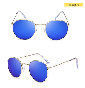Luxury Sunglasses Women/Men Brand Designer Glasses Lady Oval Sun Glasses Small Metal Frame  Oculos De Sol Gafas