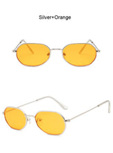 Carica l'immagine nel visualizzatore di Gallery, Small Pink Hexagon Sunglasses for Women Luxury Brand Designer Eyewear Shades Ladies Alloy Mirror Sun Glasses Female UV400