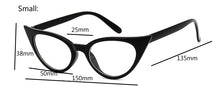 Load image into Gallery viewer, Cat Eye Glasses Frame Women Brand Designer Optical Eyeglasses Ladies Retro Clear Glasses