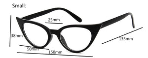 Cat Eye Glasses Frame Women Brand Designer Optical Eyeglasses Ladies Retro Clear Glasses
