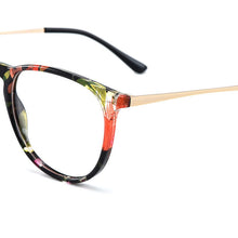 Load image into Gallery viewer, Gmei Optical Floral Round Women Glasses Frames Brand Designer Prescription Eyeglasses Optical Frame Eyewear H8039