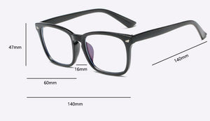 Sexy Purple Spectacle Frame Square Glasses Frame Clear Lens Myopia Nerd Black Sunglasses Fake Designer Eyeglasses Frames Women
