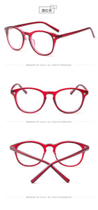 Women Glasses Frame Ladies Eyeglasses Frame Vintage Round Clear Lens Glasses Optical Spectacle Frame