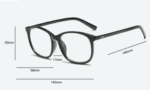 Carica l&#39;immagine nel visualizzatore di Gallery, Retro Glasses Transparent Square Optical EyeGlasses Frames Women Brand Designer Clear Fashion Fake Glasses Large Frames Eyewear