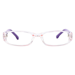 Gmei Optical Transparent Rectangular Full Rim Plastic Kid's Glasses Frames For Myopia Presbyopia Prescription Eyeglasses H8001