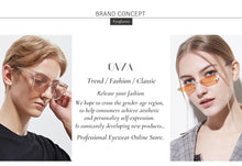 Load image into Gallery viewer, Rectangle Narrow Frame Mens Sunglasses Brand Designer Fashion Black Sun glasses for Women Anti-UV S1077